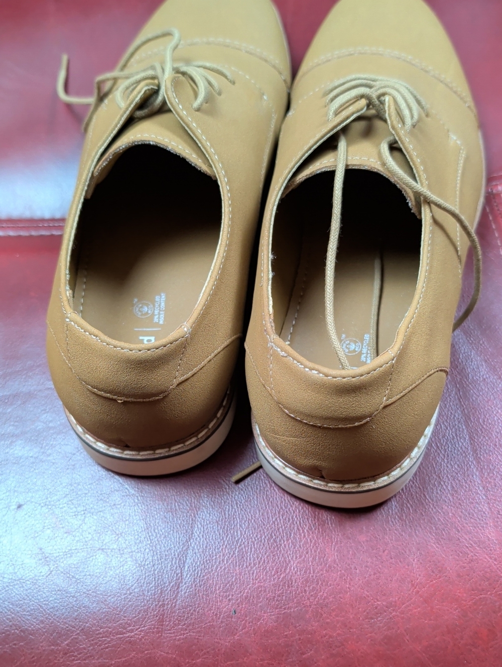 Abound Men's Light Brown Lace-Up Oxfords Shoes Size 11 - Picture 6 of 8